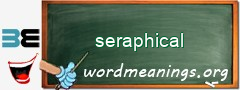 WordMeaning blackboard for seraphical